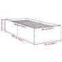 Concrete gray engineered wood bed frame 90x190 cm by vidaXL, Beds and slatted bases - Ref: Foro24-3281066, Price: 90,07 €, Di...