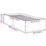 Bettgestell aus Sonoma-Eiche-Holzwerkstoff, 90 x 200 cm von vidaXL, Betten und Lattenroste - Ref: Foro24-3281058, Preis: 93,7...