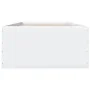 White engineered wood bed frame 90x200 cm by vidaXL, Beds and slatted bases - Ref: Foro24-3280965, Price: 110,18 €, Discount: %