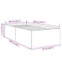 Weißer Bettrahmen aus Holzwerkstoff, 90 x 200 cm von vidaXL, Betten und Lattenroste - Ref: Foro24-3280965, Preis: 111,50 €, R...