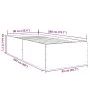White engineered wood bed frame 90x200 cm by vidaXL, Beds and slatted bases - Ref: Foro24-3280965, Price: 110,18 €, Discount: %