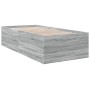 Sonoma gray engineered wood bed frame 75x190 cm by vidaXL, Beds and slatted bases - Ref: Foro24-3280984, Price: 105,09 €, Dis...