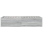 Sonoma gray engineered wood bed frame 75x190 cm by vidaXL, Beds and slatted bases - Ref: Foro24-3280984, Price: 105,09 €, Dis...