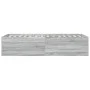 Sonoma gray engineered wood bed frame 75x190 cm by vidaXL, Beds and slatted bases - Ref: Foro24-3280984, Price: 103,84 €, Dis...