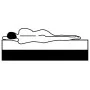 Mattress topper for box spring bed 200x200x5 cm by vidaXL, Mattresses - Ref: Foro24-288217, Price: 163,63 €, Discount: %