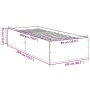 Bettgestell aus Sonoma-Eiche-Holzwerkstoff, 100 x 200 cm von vidaXL, Betten und Lattenroste - Ref: Foro24-3281051, Preis: 97,...