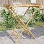 Mesa bandeja plegable bambú 70,5x42,5x80 cm by vidaXL, Folding tables - Ref: Foro24-366454, Price: 68,37 €, Discount: %