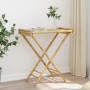 Mesa bandeja plegable bambú 70,5x42,5x80 cm by vidaXL, Folding tables - Ref: Foro24-366454, Price: 57,75 €, Discount: %