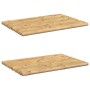 Alfombrillas de baño 2 unidades bambú 50x35 cm by vidaXL, Rugs and bath mats - Ref: Foro24-366456, Price: 32,33 €, Discount: %