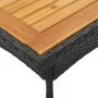 Set de comedor jardín 5 pzas con cojines ratán PE acacia negro de vidaXL, Conjuntos de jardín - Ref: Foro24-3278710, Precio: ...