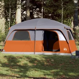 Familienzelt für 10 Personen, wasserdicht, grau orange. von vidaXL, Zelte - Ref: Foro24-94535, Preis: 265,14 €, Rabatt: %