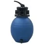 Poolsandfilter mit 4-Positionsventil blau 300 mm von vidaXL, Pool- und Spa-Filter - Ref: Foro24-92246, Preis: 141,36 €, Rabat...