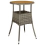 Set de comedor jardín 3 pzas con cojines ratán PE acacia gris by vidaXL, Garden sets - Ref: Foro24-3278731, Price: 175,35 €, ...