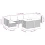 Gartenmöbel-Set 9-teilig mit grauen Polstern aus synthetischem Rattan von vidaXL, Gartensets - Ref: Foro24-3261990, Preis: 65...