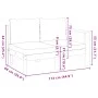 Sofá de jardín con 1 reposabrazos 2 plazas madera maciza acacia by vidaXL, Modular outdoor sofas - Ref: Foro24-367624, Price:...
