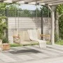 Banco columpio de ratán sintético beige 109x62x40 cm by vidaXL, garden benches - Ref: Foro24-368154, Price: 93,79 €, Discount: %