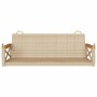 Banco columpio de ratán sintético beige 109x62x40 cm by vidaXL, garden benches - Ref: Foro24-368154, Price: 90,05 €, Discount: %