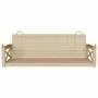 Beige Schaukelbank aus synthetischem Rattan 109x62x40 cm von vidaXL, Gartenbänke - Ref: Foro24-368154, Preis: 93,79 €, Rabatt: %