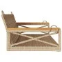 Banco columpio de ratán sintético beige 109x62x40 cm by vidaXL, garden benches - Ref: Foro24-368154, Price: 93,79 €, Discount: %