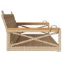 Banco columpio de ratán sintético beige 109x62x40 cm by vidaXL, garden benches - Ref: Foro24-368154, Price: 90,05 €, Discount: %