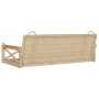 Beige Schaukelbank aus synthetischem Rattan 109x62x40 cm von vidaXL, Gartenbänke - Ref: Foro24-368154, Preis: 90,05 €, Rabatt: %