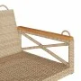 Banco columpio de ratán sintético beige 109x62x40 cm by vidaXL, garden benches - Ref: Foro24-368154, Price: 93,79 €, Discount: %