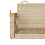 Banco columpio de ratán sintético beige 109x62x40 cm by vidaXL, garden benches - Ref: Foro24-368154, Price: 93,79 €, Discount: %