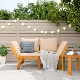 Gartenbank mit 2-in-1-Kissen aus massivem Akazienholz. von vidaXL, Gartenbänke - Ref: Foro24-367581, Preis: 247,23 €, Rabatt: %