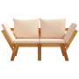 Gartenbank mit 2-in-1-Kissen aus massivem Akazienholz. von vidaXL, Gartenbänke - Ref: Foro24-367581, Preis: 287,76 €, Rabatt: %