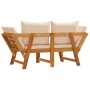 Gartenbank mit 2-in-1-Kissen aus massivem Akazienholz. von vidaXL, Gartenbänke - Ref: Foro24-367581, Preis: 287,76 €, Rabatt: %
