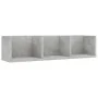 Concrete plywood CD wall shelf 75x18x18cm by vidaXL, Shelves and shelves - Ref: Foro24-801314, Price: 24,04 €, Discount: %