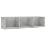 Estante de pared para CD contrachapada hormigón 75x18x18cm de vidaXL, Estantes y estanterías - Ref: Foro24-801314, Precio: 24...