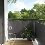 Markise für Balkon aus anthrazitgrauem synthetischem Rattan 400x80 cm von vidaXL, Zaunpaneele - Ref: Foro24-156238, Preis: 40...