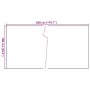 Balkonmarkise aus braunem und schwarzem synthetischem Rattan 300x100 cm. von vidaXL, Zaunpaneele - Ref: Foro24-156252, Preis:...