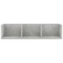 Estante de pared para CD contrachapada hormigón 75x18x18cm de vidaXL, Estantes y estanterías - Ref: Foro24-801314, Precio: 24...