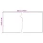 Balkonmarkise aus braunem und schwarzem synthetischem Rattan 300x80 cm. von vidaXL, Zaunpaneele - Ref: Foro24-156250, Preis: ...
