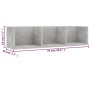 Estante de pared para CD contrachapada hormigón 75x18x18cm de vidaXL, Estantes y estanterías - Ref: Foro24-801314, Precio: 24...