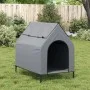 Casa para perros tela Oxford y acero gris claro by vidaXL, Dog kennels - Ref: Foro24-172591, Price: 70,01 €, Discount: %