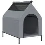 Casa para perros tela Oxford y acero gris claro by vidaXL, Dog kennels - Ref: Foro24-172591, Price: 70,01 €, Discount: %