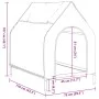Casa para perros tela Oxford y acero gris claro by vidaXL, Dog kennels - Ref: Foro24-172591, Price: 70,01 €, Discount: %