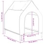 Hundehaus aus Oxford-Stoff und hellem Grau aus Stahl von vidaXL, Hundehütten - Ref: Foro24-172591, Preis: 70,69 €, Rabatt: %