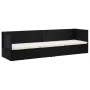Sofá de jardín con cojines ratán sintético negro de vidaXL, Tumbonas - Ref: Foro24-49391, Precio: 279,64 €, Descuento: %