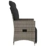 Garten-Liegesessel mit grauen Kissen aus synthetischem Rattan von vidaXL, Gartenstühle - Ref: Foro24-365661, Preis: 125,38 €,...