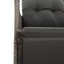 Garten-Liegesessel mit grauen Kissen aus synthetischem Rattan von vidaXL, Gartenstühle - Ref: Foro24-365661, Preis: 125,38 €,...