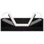 Sofá de jardín con cojines ratán sintético negro de vidaXL, Tumbonas - Ref: Foro24-49391, Precio: 259,46 €, Descuento: %