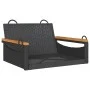 Schwarze Schaukelbank aus synthetischem Rattan 63x62x40 cm. von vidaXL, Gartenbänke - Ref: Foro24-368161, Preis: 70,58 €, Rab...