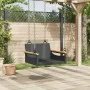Schwarze Schaukelbank aus synthetischem Rattan 63x62x40 cm. von vidaXL, Gartenbänke - Ref: Foro24-368161, Preis: 70,58 €, Rab...