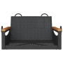 Banco columpio de ratán sintético negro 63x62x40 cm by vidaXL, garden benches - Ref: Foro24-368161, Price: 66,68 €, Discount: %