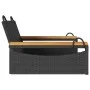 Schwarze Schaukelbank aus synthetischem Rattan 63x62x40 cm. von vidaXL, Gartenbänke - Ref: Foro24-368161, Preis: 70,58 €, Rab...