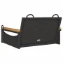 Schwarze Schaukelbank aus synthetischem Rattan 63x62x40 cm. von vidaXL, Gartenbänke - Ref: Foro24-368161, Preis: 70,58 €, Rab...